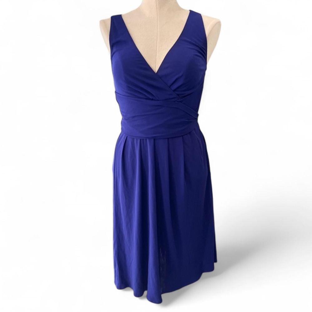 Moschino Cheap and Chic Cobalt Silk Jersey Dress